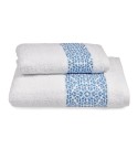 Vingi set asciugamani viso + ospite cotone Marisa bianco