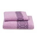 Vingi set asciugamani viso + ospite cotone Marisa lilla
