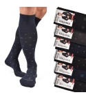 Calze lunghe assortite caldo cotone Meritex 1252 fantasia 6 paia 