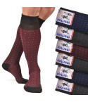 Calze lunghe assortite caldo cotone Meritex 1720 fantasia 6 paia