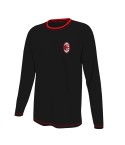Maglia Uomo in caldo cotone tinta unita con stemma Milan C10 1660