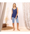 Pigiama donna estivo 100% cotone Irge MIC2319