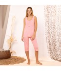 Pigiama estivo donna 100% cotone con pois Irge MIC 2333