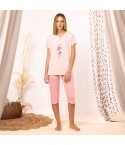 Pigiama donna con cagnolino cotone Irge CDMC208/MIC2338