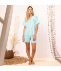 Pigiama donna maglia aperta 100% cotone Irge MIC2346