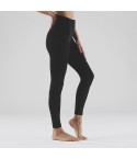 Leggings Pompea in micropile supercoprente caldissimo nero avanti
