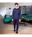 Pigiama da uomo scollo a serafino in cotone interlock IRGE MII2129