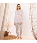 Pigiama Donna 100% cotone fantasia leopardato Completo MIL2301/CDML205 Irge