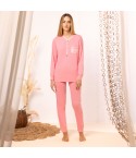 Pigiama Donna tinta unita in 100% cotone Irge MIL2309