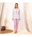 Pigiama Donna in 100% Cotone con Stampa Bassotto Irge MIL2336/SDL205