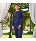 Pigiama uomo scollo serafino cotone leggero Irge MIL2646