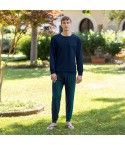 Pigiama uomo scollo serafino cotone leggero Irge MIL2653