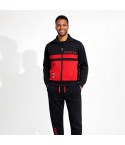 Pigiama tuta uomo ufficiale Milan in cotone felpato rossonero PIGM 1090