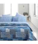 Trapuntino primaverile Irge bluette double face