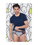 Set uomo maglia elasticizzata + slip Navigare B211679 navy