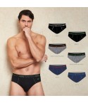 Slip Navigare uomo B21233Z elastico logato 6 pezzi