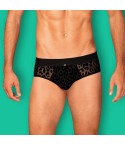 Intimo slip uomo sexy animalier Azmeron briefs black Obsessive