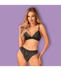 Reggiseno triangolo + panties taglio sexy Obsessive Natilya