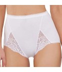 Slip donna maxi vita alta Playtex p00bu cotone e pizzo 