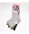 Calze donna caldo cotone corte 3 paia Charro var. H
