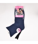 Calze donna caldo cotone corte 3 paia Charro var. F