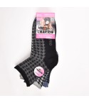 Calze donna caldo cotone corte 3 paia Charro var. D
