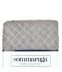  Set asciugamani visto + ospite sommaruga Jacquard 550gsm grigio