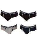 Slip da uomo Pierre cardin pc4606 assortiti in cotone elasticizzato 4 pezzi 