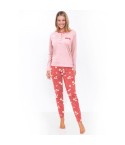 Pigiama donna rosa lungo leggero Il granchio GP5001 