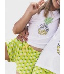 Pigiama bambina Admas 54096 estivo ananas cotone