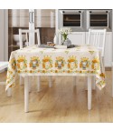 Tovaglia tavola cotone Preziosa Mediterranea C1 giallo