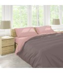 Lenzuola flanella calda rombi rosa matrimoniale Soffice D13
