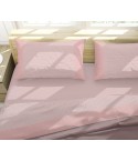 Lenzuola flanella calda rombi rosa singolo - 1 piazza e mezza Soffice D13