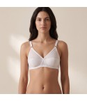 Reggiseno classico senza ferretto LiaLu 110 ad incrocio puro cotone 100% 