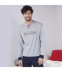 Pigiama uomo grigio interlock Navigare sportivo B2141342