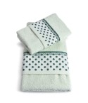 Vingi set asciugamani viso + ospite Sabrina cotone pois