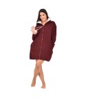 Vestaglia donna zip sherpa teddy Irge MI 1716
