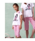 Pigiama bambina estivo Santoro Gorjuss 55620 rosa