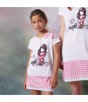 Camicia da notte bambina estivo Santoro Gorjuss 51537 rosa