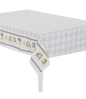 Tovaglia in twill di cotone tortora Sommaruga Siesta C