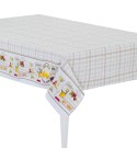 Tovaglia a quadri beige con frutti twill di cotone Sommaruga Siesta F