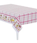 Tovaglia quadri fucsia beige twill di cotone Sommaruga Siesta J