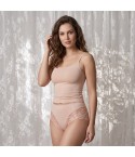 Slip alto con pizzo e tassello spugna di cotone Janira niki greta 