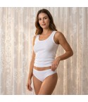 Slip con tassello 100% spugna di cotone Janira brislip esencial- 3 pezzi