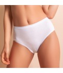 Slip da donna midi Snelly e095 in cotone bielastico antibatterico 6 pz