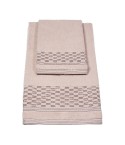 Vingi set asciugamani viso + ospite cotone Sophia rosa 