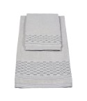 Vingi set asciugamani viso + ospite cotone Sophia grigio