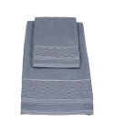 Vingi set asciugamani viso + ospite cotone Sophia avio