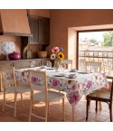 Tovaglia antimacchia con stampa floreale Zambaiti spotty picnic