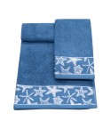 Vingi set asciugamani viso + ospite Star blu